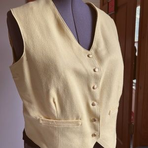 Canary wool handmade vest